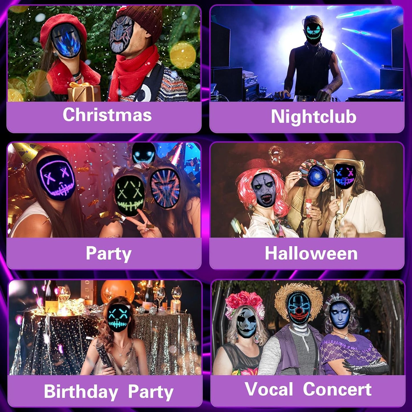 Customizable LED Mask